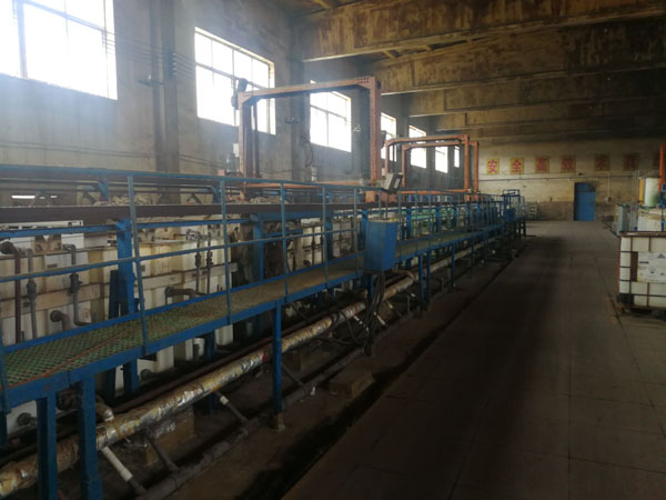 Electroplating production line