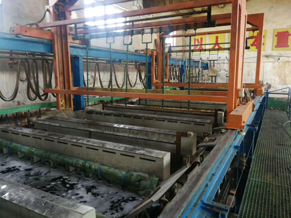 Electroplating production line