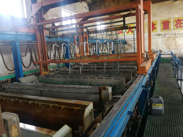 Electroplating production line