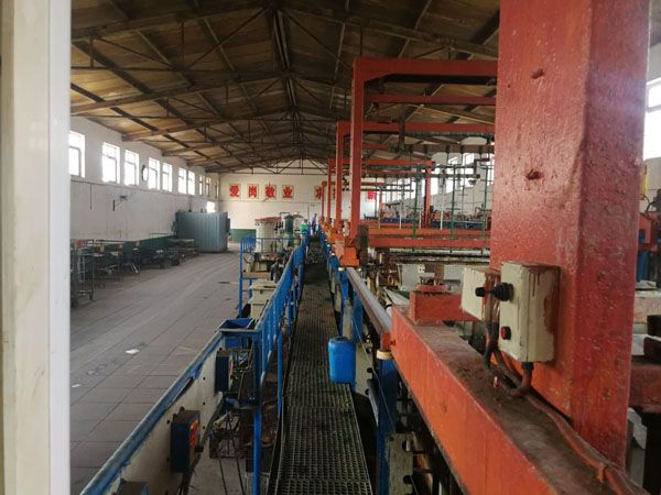 Electroplating production line